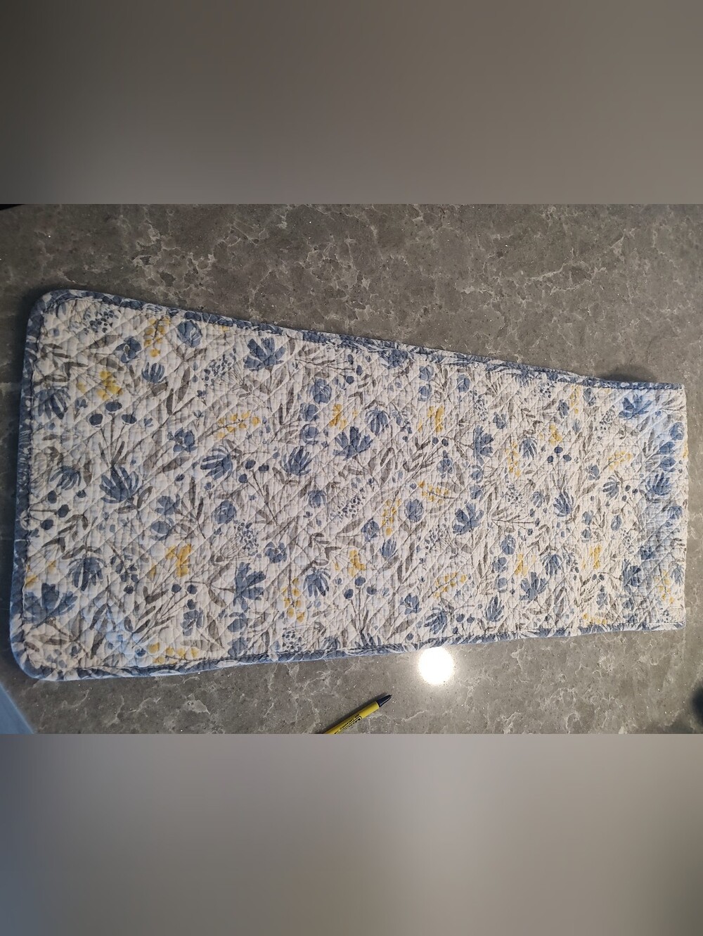 Rachel Ashwell Table Runner Quilted 13 1/2 inches wide X 64 inches length